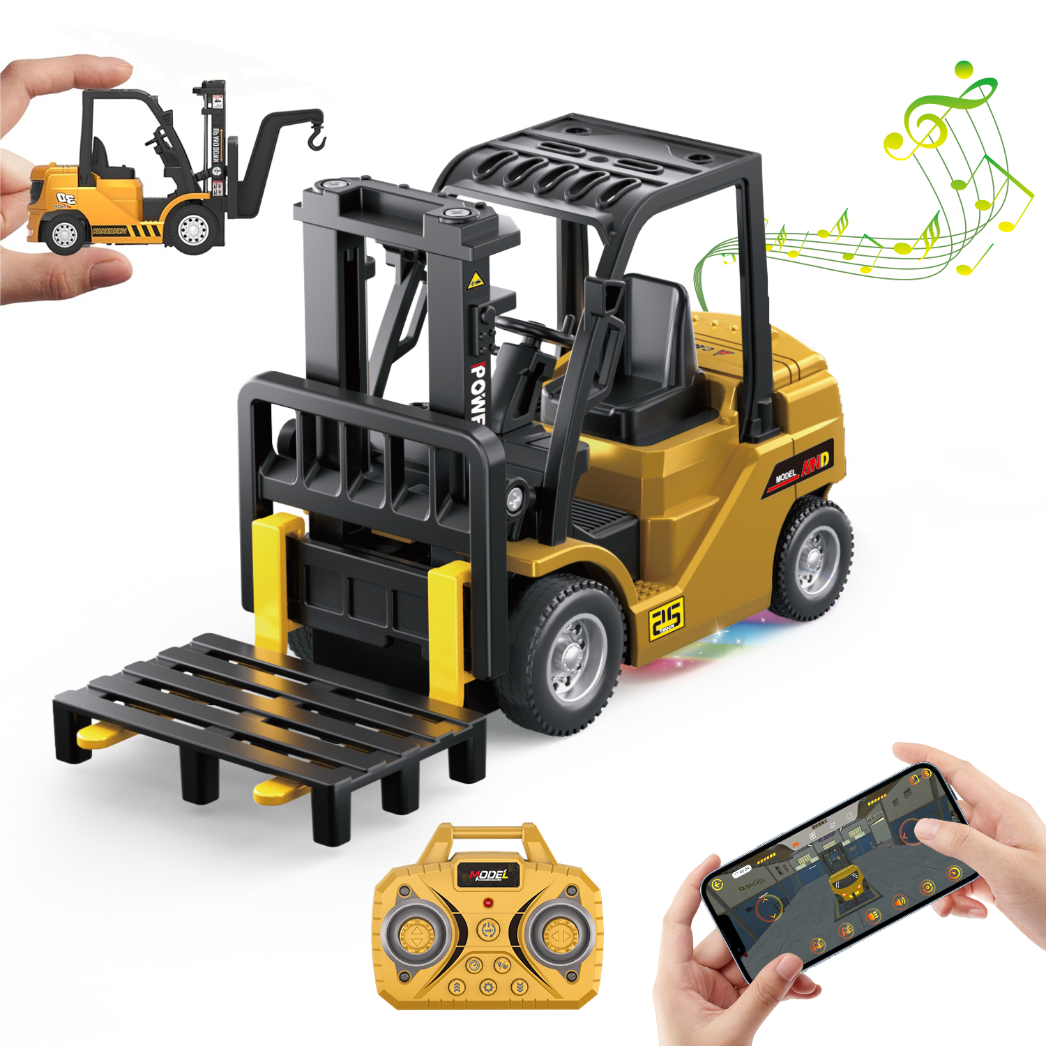 1/64 RC Forklift Toy,Mini Fork - مراجعة Hobby Rc Van وسعره