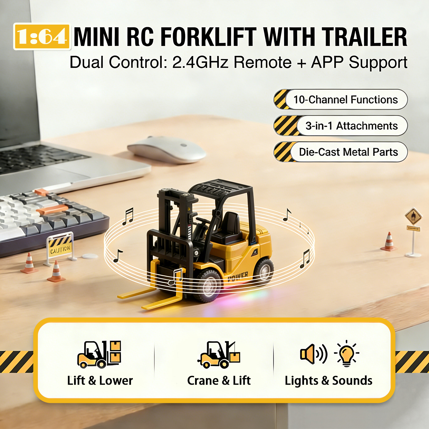 1/64 RC Forklift Toy,Mini Fork - مراجعة Hobby Rc Van وسعره