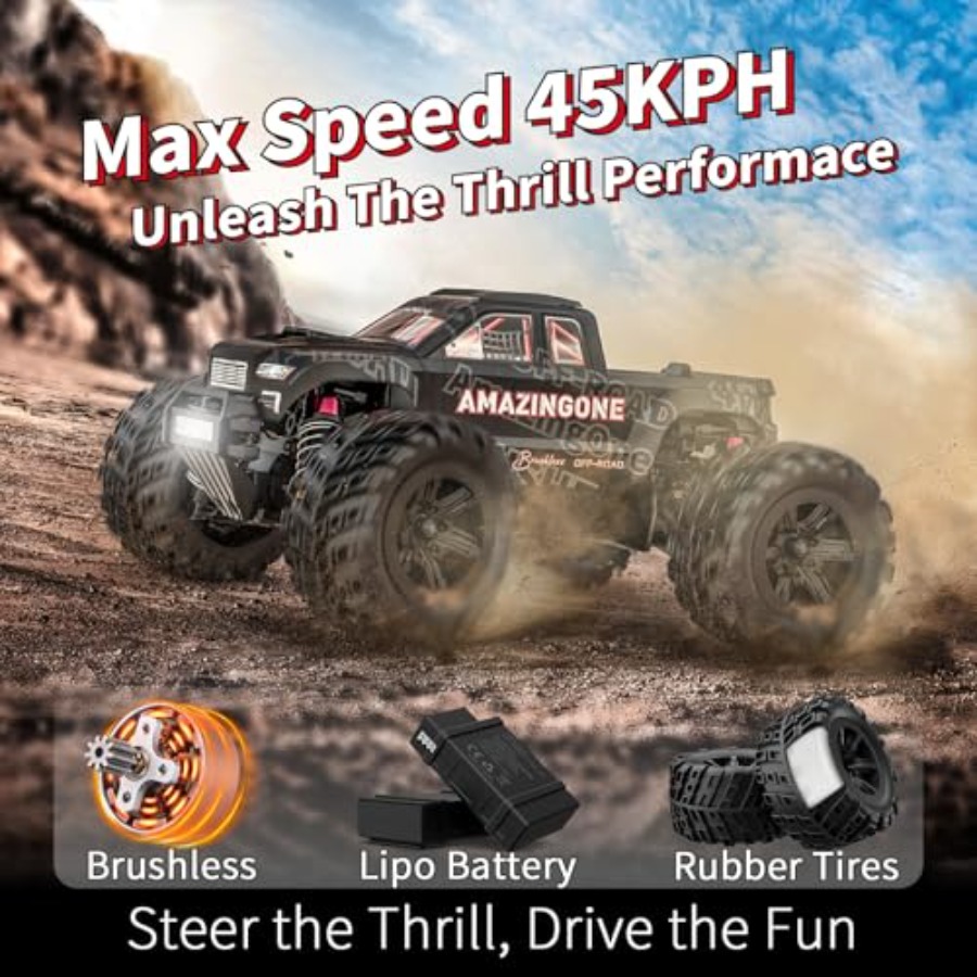 20208 1/20 Scale Brushless Fas - مراجعة Rc Hobby Monster Truck وسعره