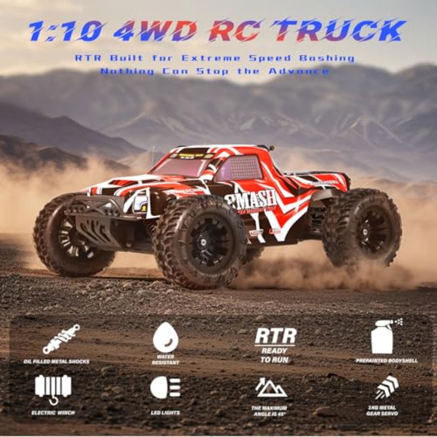 RC Cars for Adults: 4WD Off-Ro - مراجعة Rc Hobby Monster Truck وسعره
