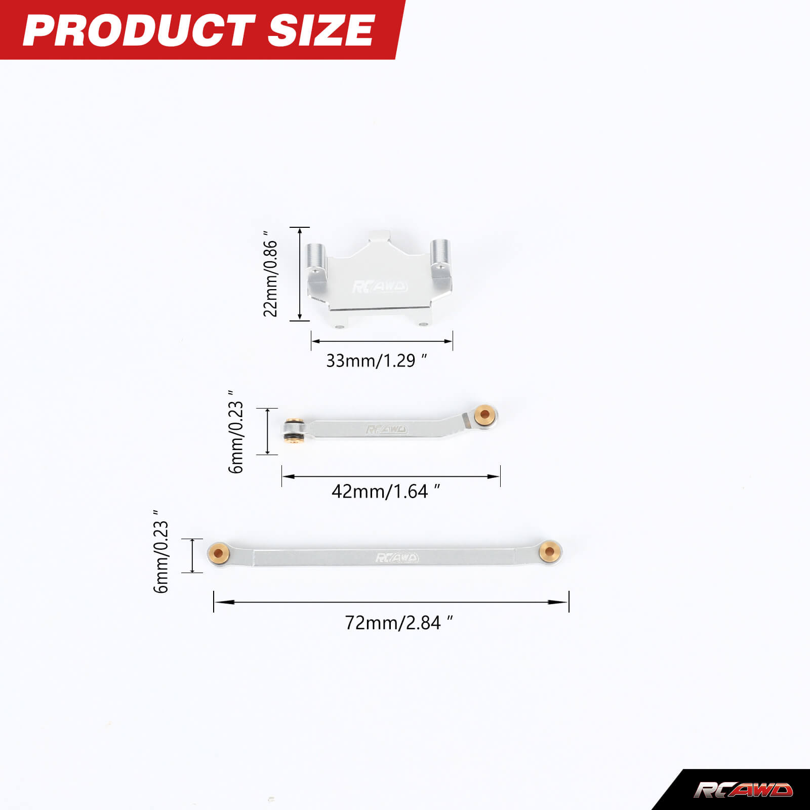 RCAWD Alloy CR18P Servo Mount  - مراجعة Hobby Rc Van وسعره