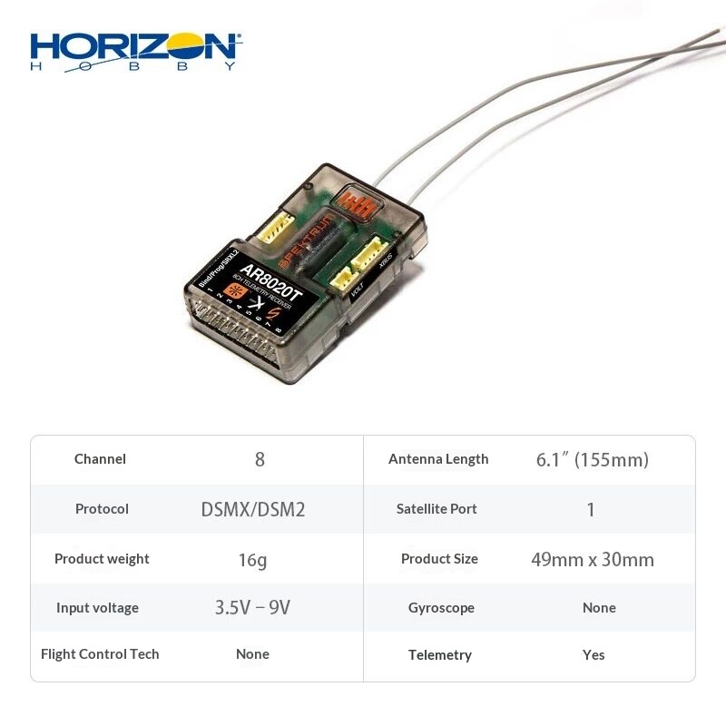 Spektrum AR8020T,AR8360T With  - مراجعة Rc Planes Horizon Hobby وسعره