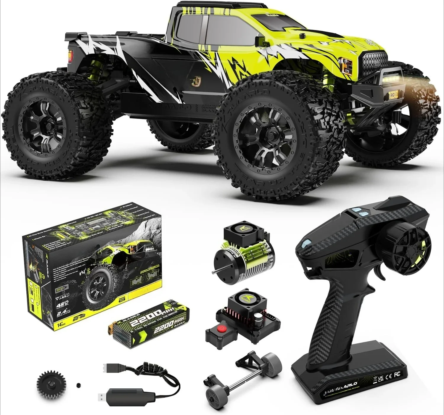 1/10 RTR Brushless Fast RC Car - مراجعة Rc Hobby Monster Truck وسعره