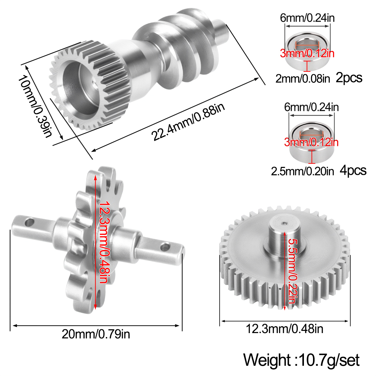 Stainless Steel Gearbox Gear S - مراجعة Rc Hobby Racing وسعره