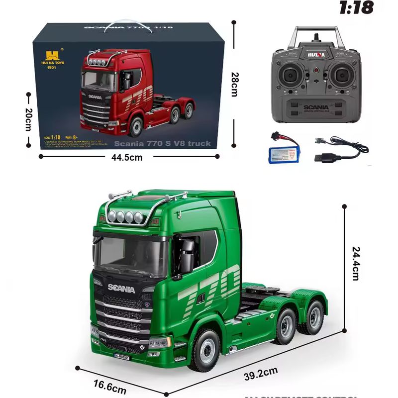 1/18 Huina 1509 Rc Semi Dump T - مراجعة Hobby Rc Van وسعره