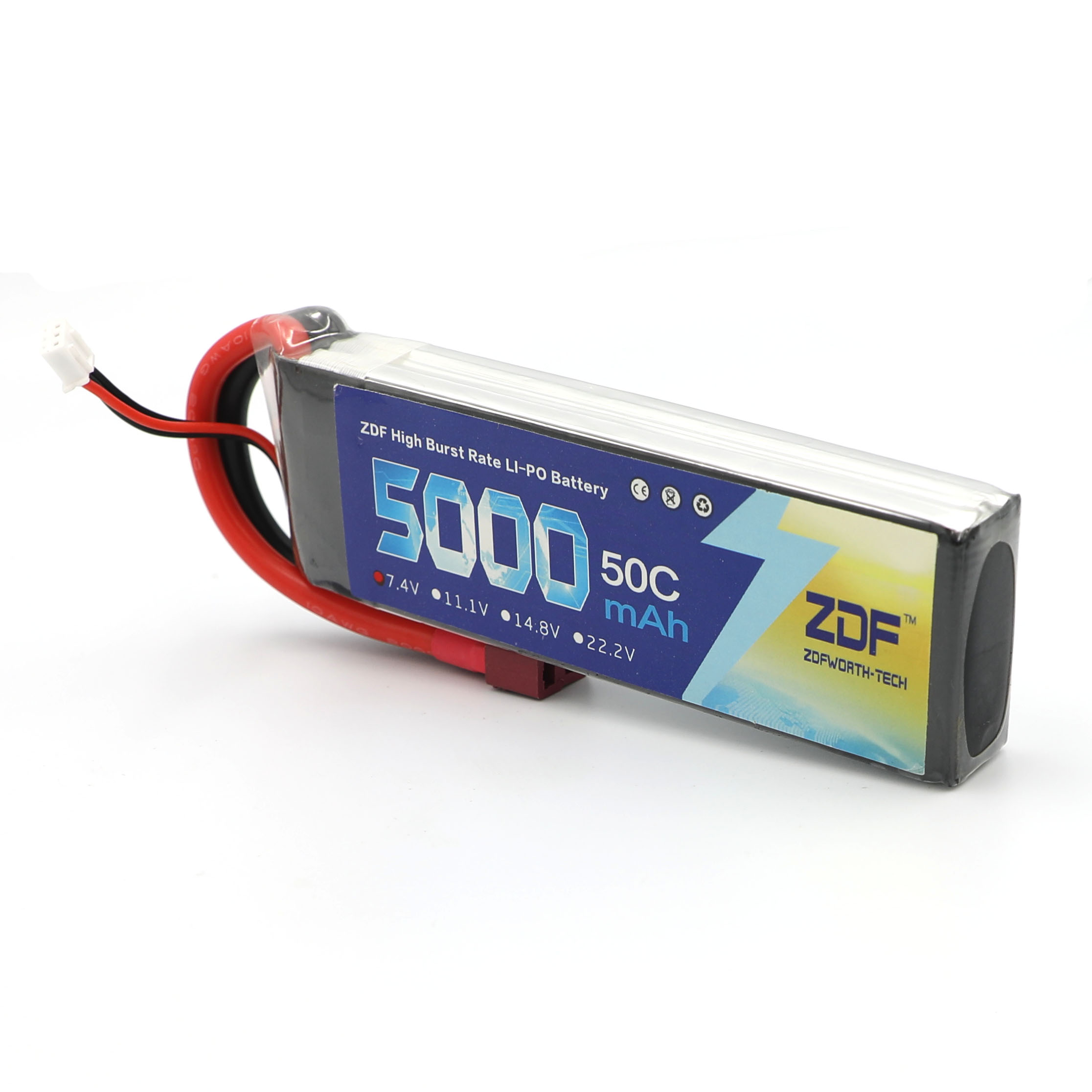 ZDF RC Lipo Battery 7.4V 5000m - مراجعة Rc Remo Hobby وسعره