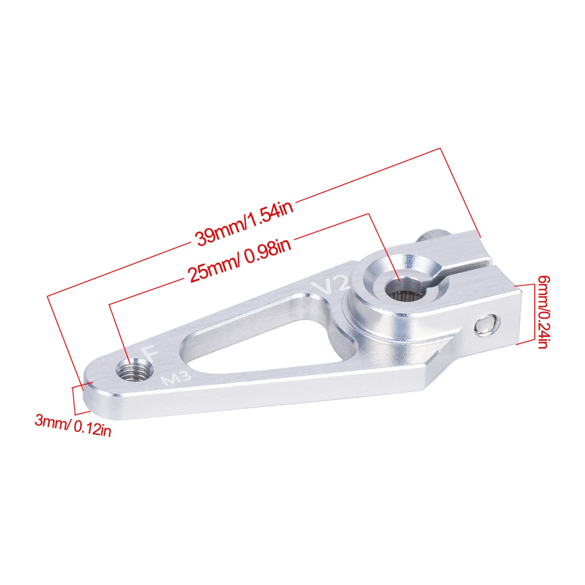 39mm M3 7075 Aluminum 25T Serv - مراجعة Rc Hobby Racing وسعره