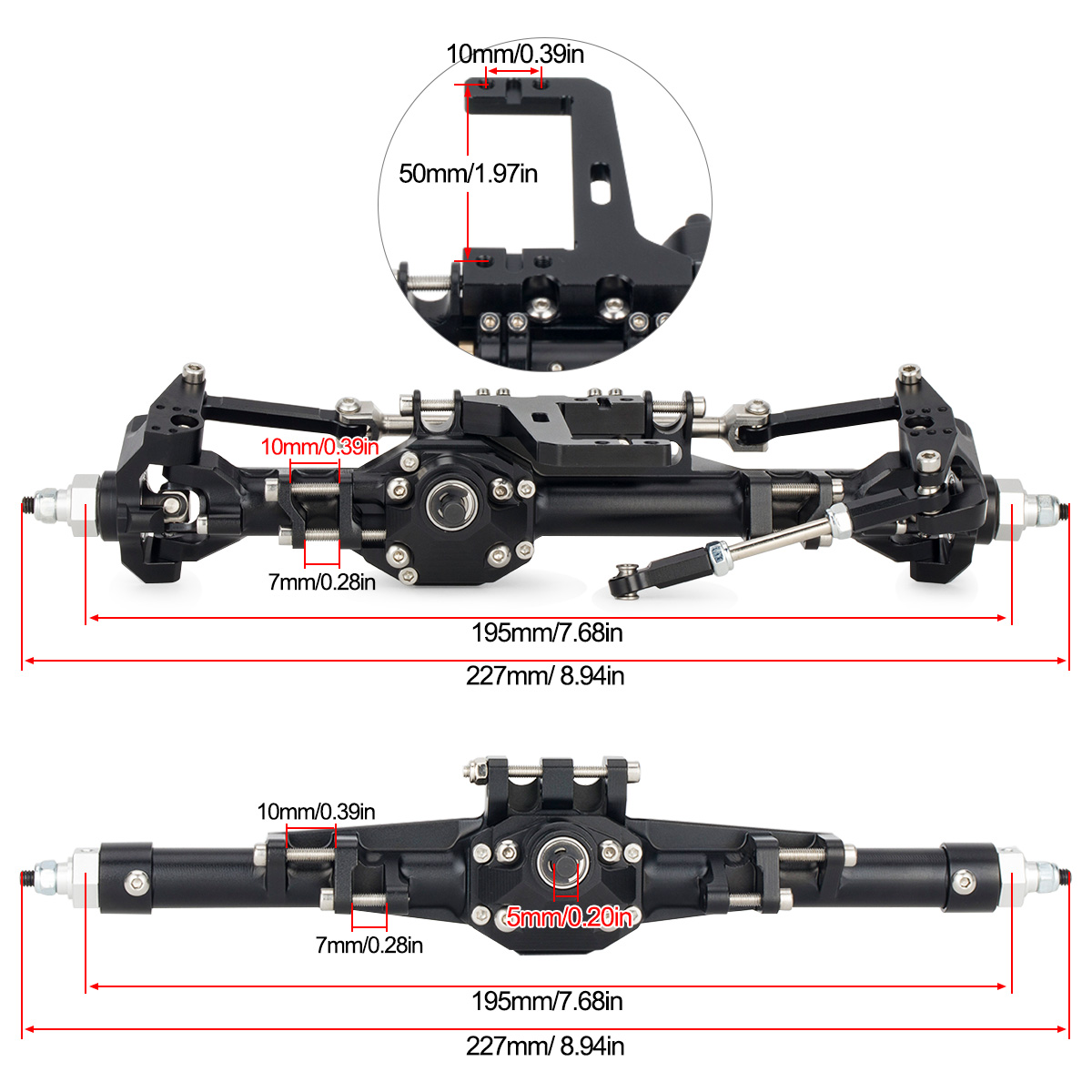 CNC Aluminum Front Rear Straig - مراجعة Rc Hobby Racing وسعره