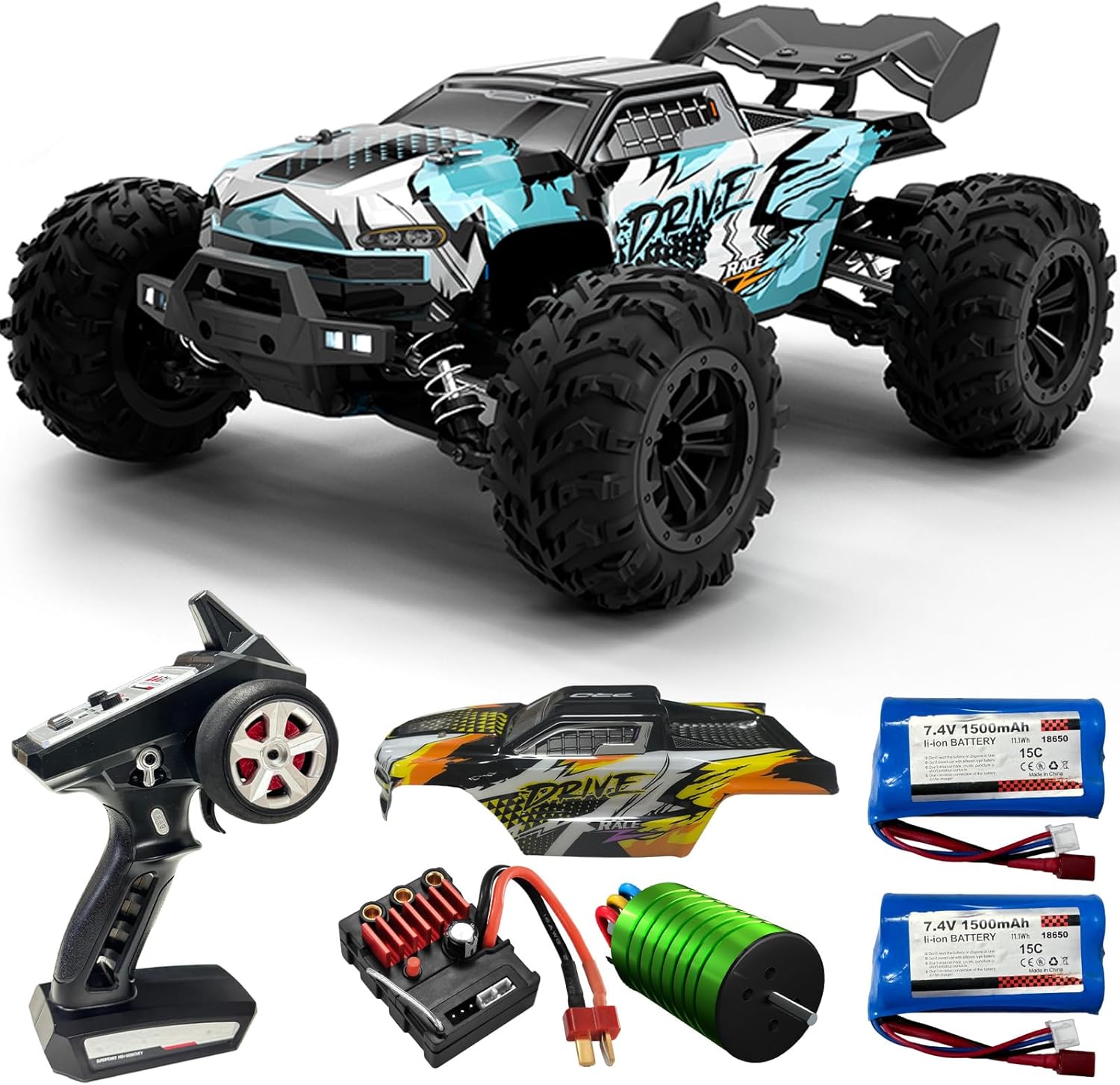Hobby Grade 1:16 Scale Brushle - مراجعة Rc Hobby Monster Truck وسعره
